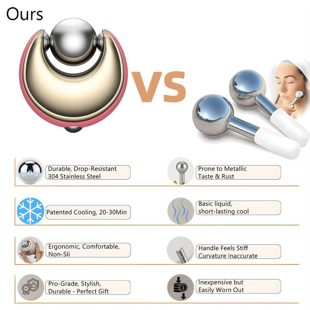 Glow Sphère Cryo : L’Éclat par le Froid & Massage Facial Haute Précision